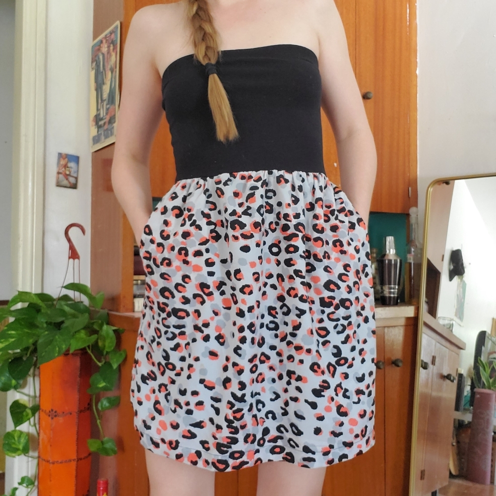 Strapless Summer Dress with Pockets